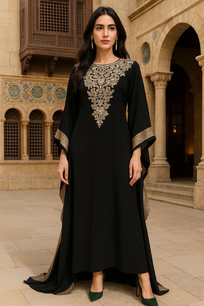 Luxury Black Abaya